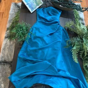 Blue ball gown